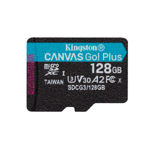 Kingston Technology 128 GB microSDXC Canvas Go Plus 170R A2 U3 V30 senza ADP – nuovo