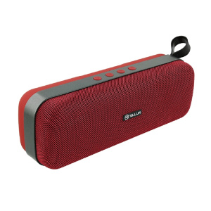 TELLUR Loop Altoparlante stereo portatile Bluetooth, 10W, rosso – nuovo