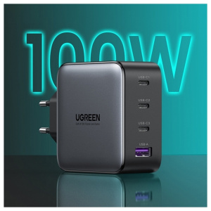 Nexode 100W Caricatore USB C Caricatore GaN USB-C (alimentazione) 4 porte Caricatore GaN PD – nuovo