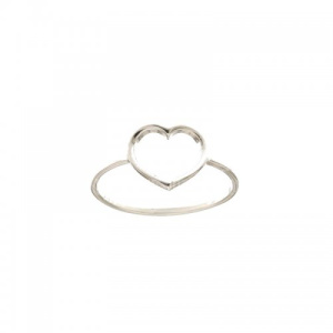 Anello Cuore Donna Oro Bianco 803321734407