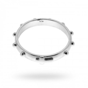 Fedina anello rosario in argento 925 12540