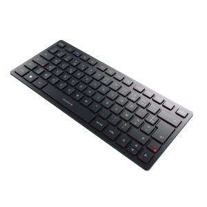 CHERRY KW 9200 MINI USB + RF Wireless + Bluetooth Tastiera francese AZERTY Nero – nuovo