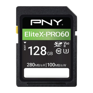 PNY EliteX-PRO60 128 GB SDXC UHS-II Classe 10 – nuovo