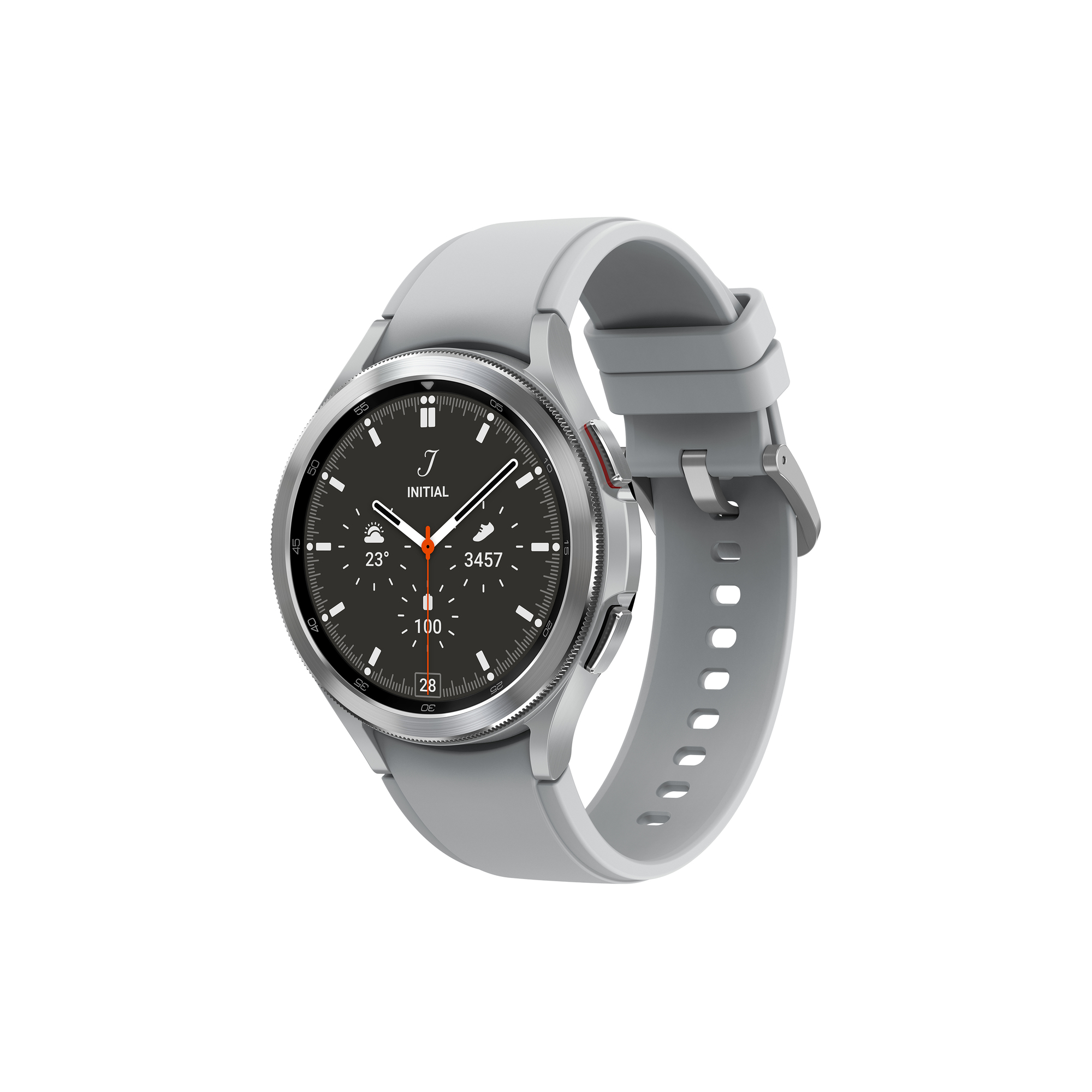 Galaxy Watch4 Classic 46 mm - Super AMOLED - Bluetooth - Bracciale argento - Ricondizionato - Condizioni eccellenti