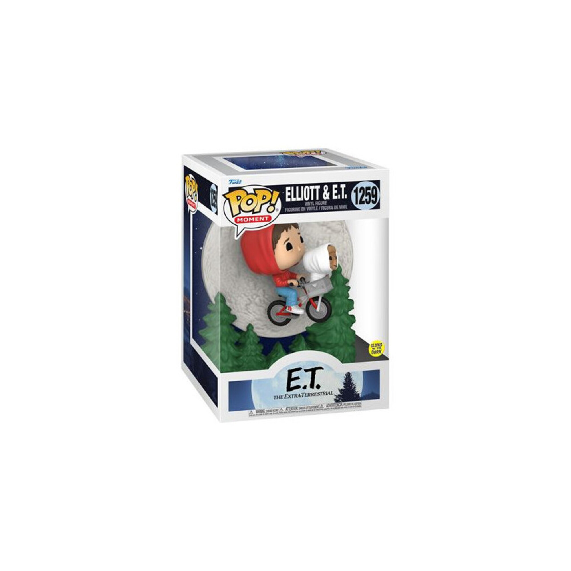 Funko Pop Moment Figurine Elliot e E.T. Bagliore volante - nuovo