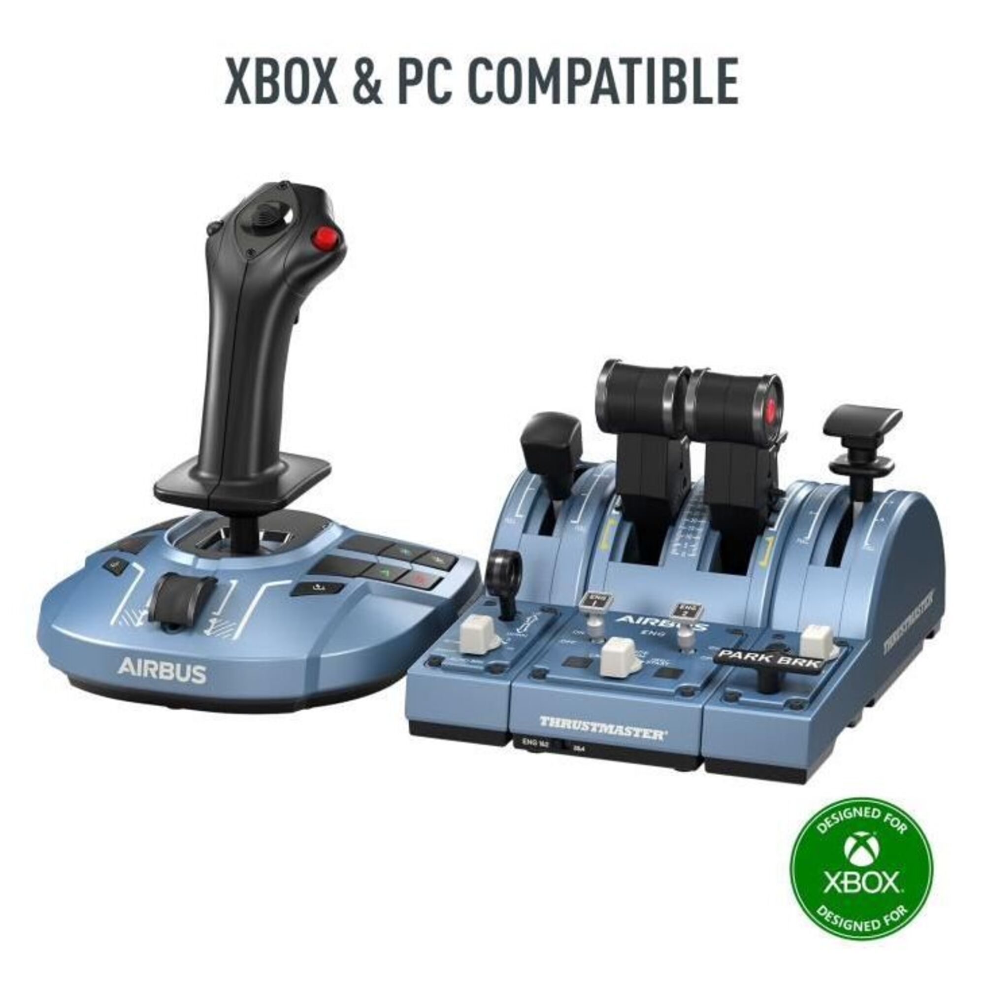 Thrustmaster TCA Captain Pack X Airbus Edition Nero, Grigio Joystick USB + Leva Controllo Motore Analogico PC, Xbox - Ricondizionato - Condizioni eccellenti