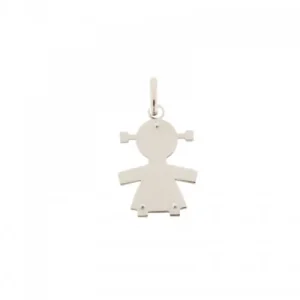 Ciondolo bimba oro bianco 803321714398