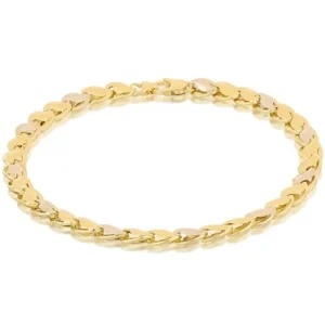 Bracciale Uomo in Oro Giallo e Bianco 803321712123