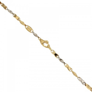 Bracciale Uomo in Oro Giallo e Bianco 803321713181
