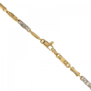 Bracciale Uomo in Oro Giallo e Bianco 803321717279