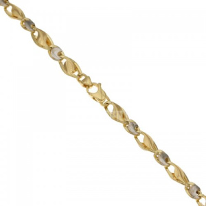 Bracciale Uomo in Oro Giallo e Bianco 803321718239