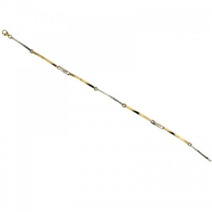 Bracciale Uomo in Oro Giallo e Bianco 803321721849