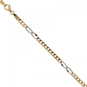Bracciale Uomo in Oro Giallo e Bianco 803321732828