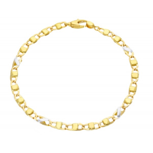 Bracciale Uomo in Oro Giallo e Bianco MFN403GB20