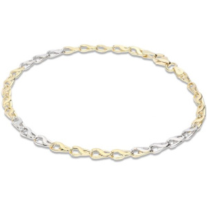 Bracciale Uomo in Oro Giallo e Bianco MLP080GB21