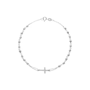 Bracciale Rosario Unisex Oro Bianco GL102093