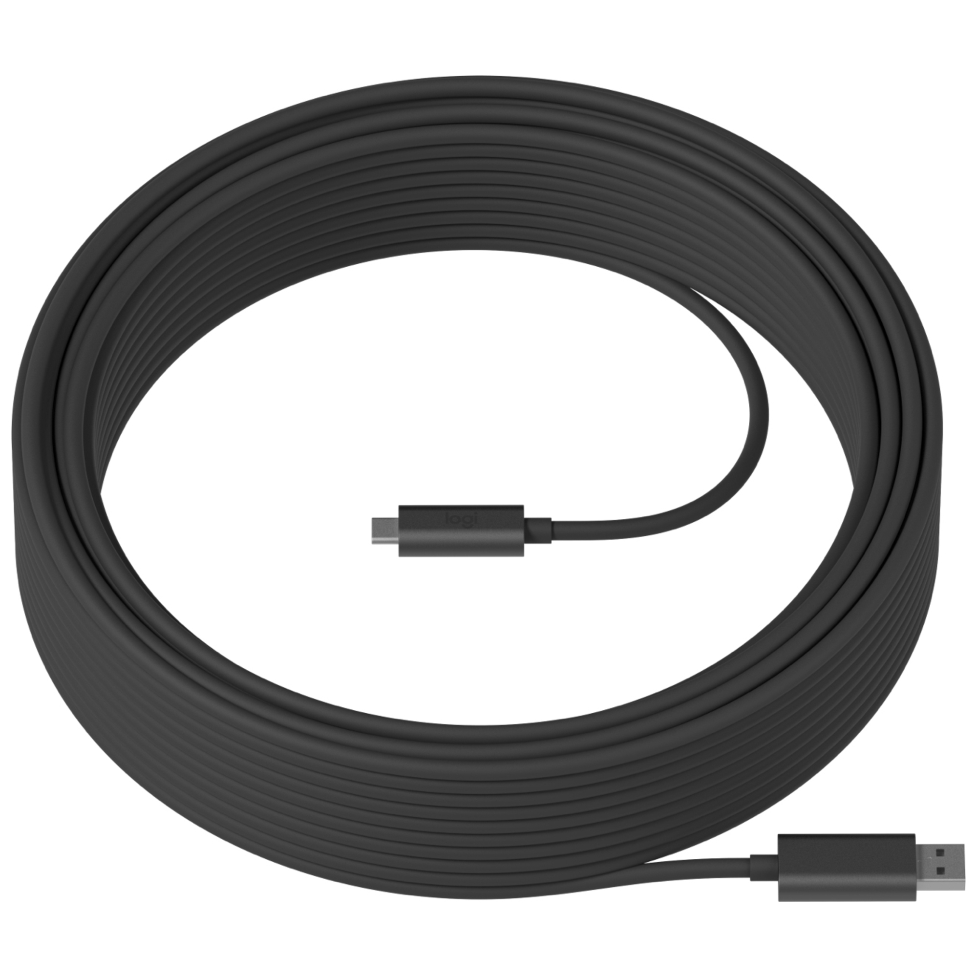 Logitech Cavo USB forte USB 3.2 Gen 2 (3.1 Gen 2) 10 m USB A USB C Grafite - nuovo