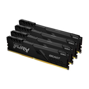 Kingston Fury? Beast DDR4 Kit 32 GB (4 x 8 GB) – 3200 MHz – C16 – nuovo