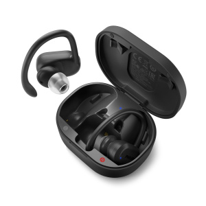 Philips serie 7600 TAA7306BK/00 Ganci auricolari per cuffie wireless, cuffie sportive Bluetooth Nero – nuovo