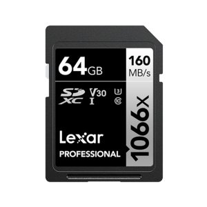 Lexar Professional 1066x 64GB SDXC UHS-I Classe 10 – nuovo