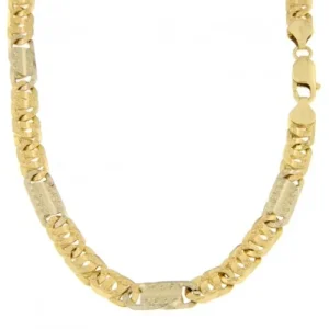 Collana Uomo in Oro Giallo Bianco GL100071