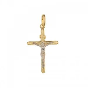 Croce in Oro Giallo e Bianco 803321703339