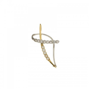 Croce da donna in Oro Giallo e Bianco 803321721569