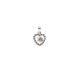 Ciondolo Cuore Oro Bianco GL102081