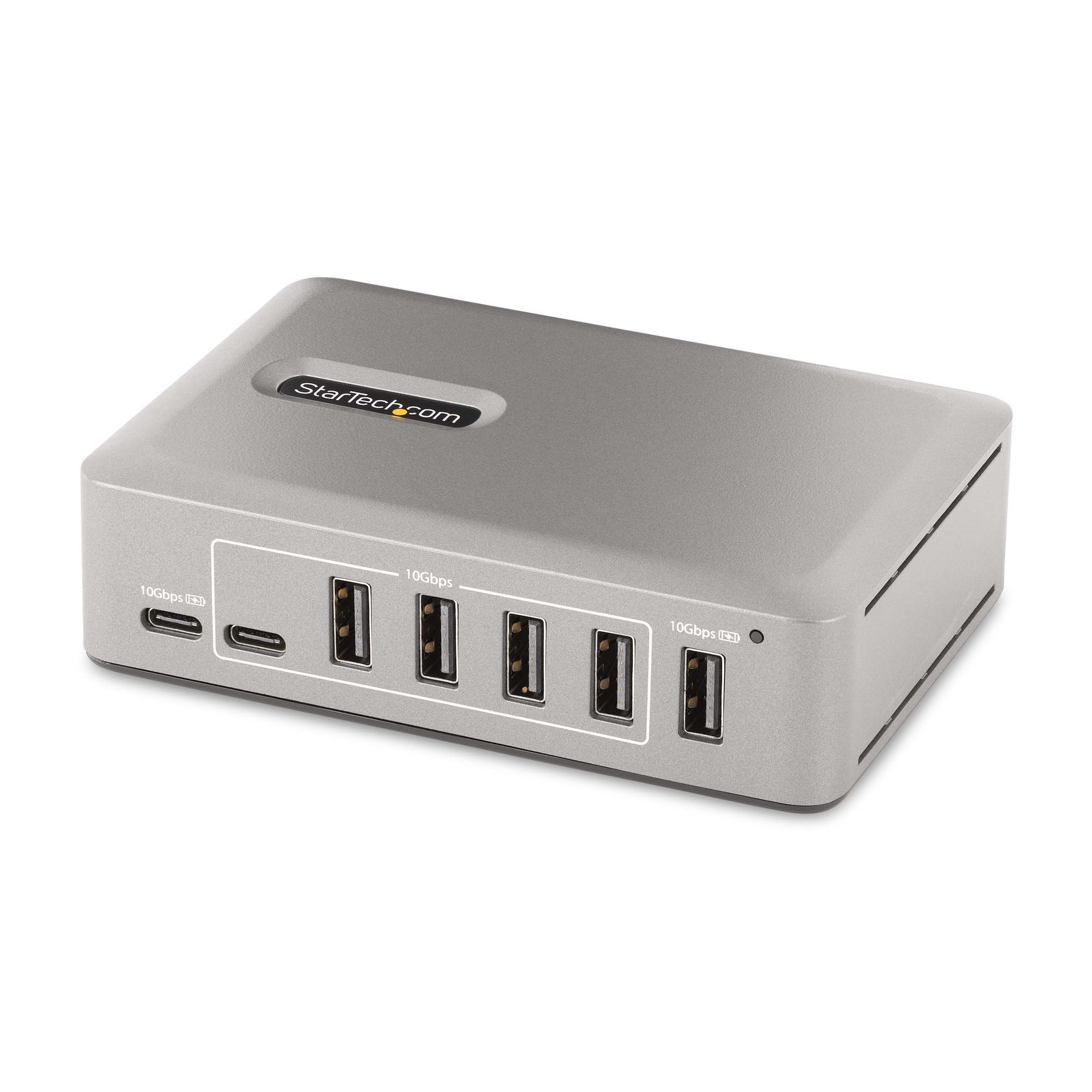 StarTech.com Hub USB-C a 10 porte - 8x USB-A e 2x USB-C - Hub USB Type-C autoalimentato con alimentatore da 65W - USB 3.1 10Gbps - Hub USB con cavo di bloccaggio certificato USB-IF da 91 cm - Splitter USB C - nuovo