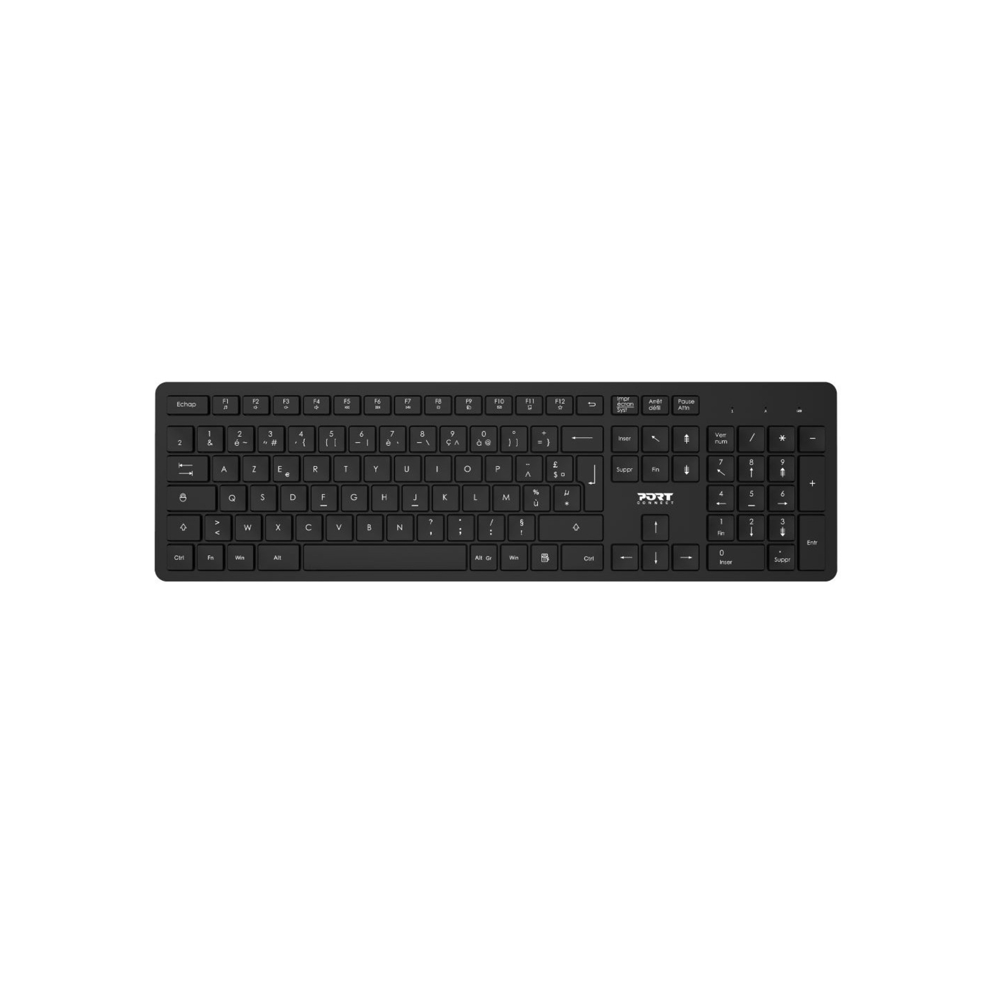 Port Designs 900904-IT Tastiera Mouse incluso AZERTY Francese Nero - nuovo