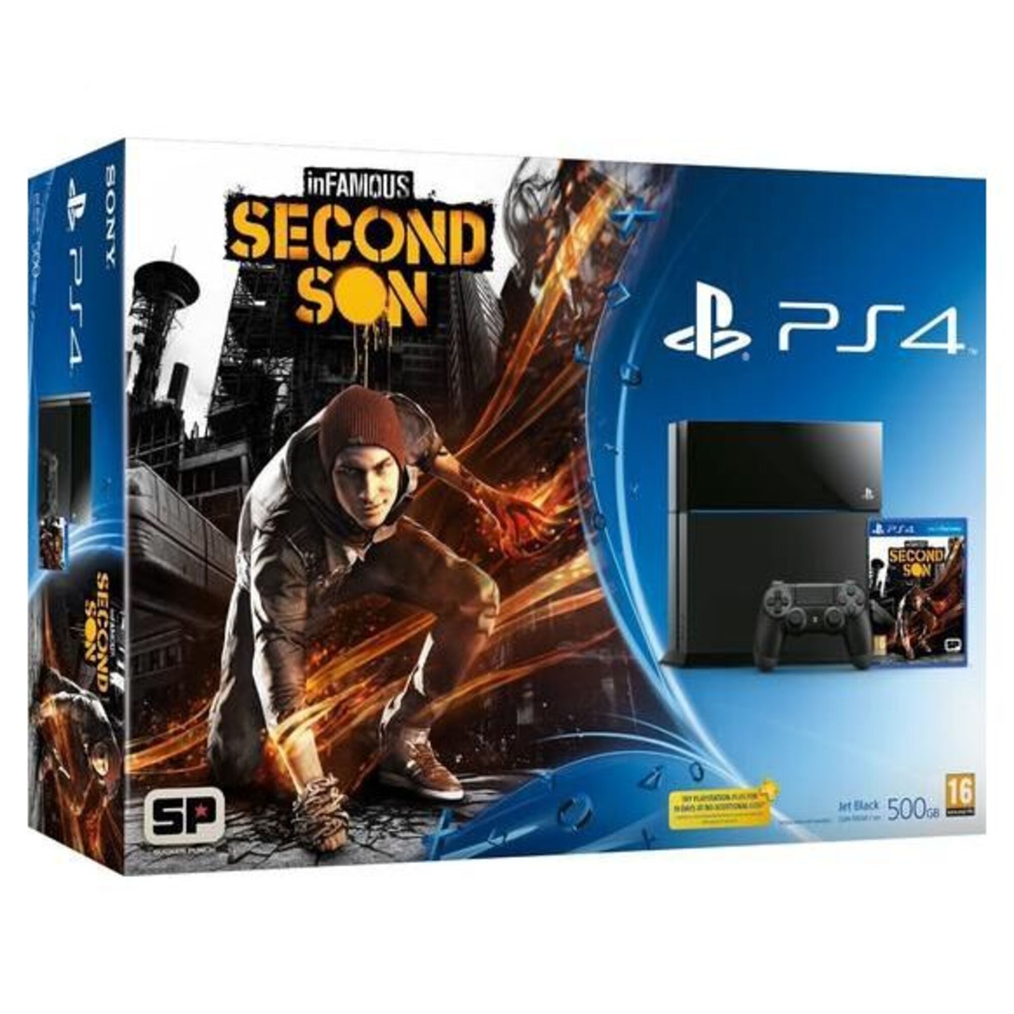 Console PS4 500 GB + InFamous : Second Son -Ricondizionato - Ottime condizioni