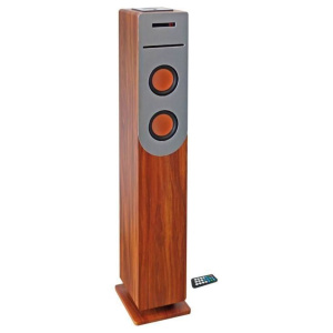 Sound Tower HP34-CD-WOOD Lettore CD – Bluetooth – 100 W – USB – Legno e grigio – nuovo