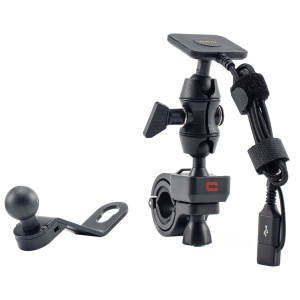 X-Ride Kit di montaggio e ricarica per moto Nero Crosscall – nuovo