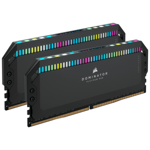Corsair DOMINATOR PLATINUM RGB DDR5 – 32 GB (2 x 16 GB) – 6200 MT/s C36 – Nero – nuovo