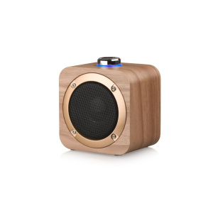 Altoparlante Bluetooth in legno Halterrego, BT V5.0, RMS 3W, batteria ricaricabile da 1200 mAh. – nuovo