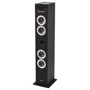 DS120CD Multimedia Speaker Tower – Lettore CD – 60W – Bluetooth, USB, Radio FM – Display LED – Nero – nuovo