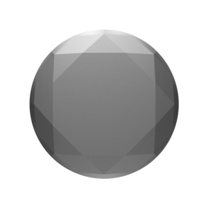 PopSockets PopGrip, argento diamante metallizzato - nuovo