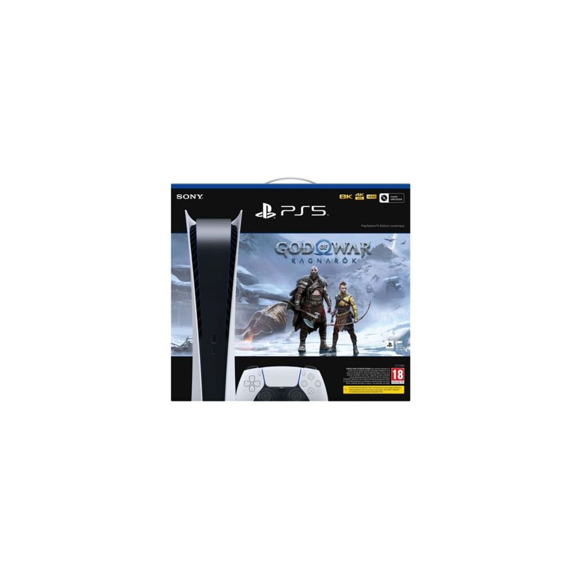 PS5 & God of War Ragnarök Pack - Console di gioco Playstation 5 (digitale) - nuovo