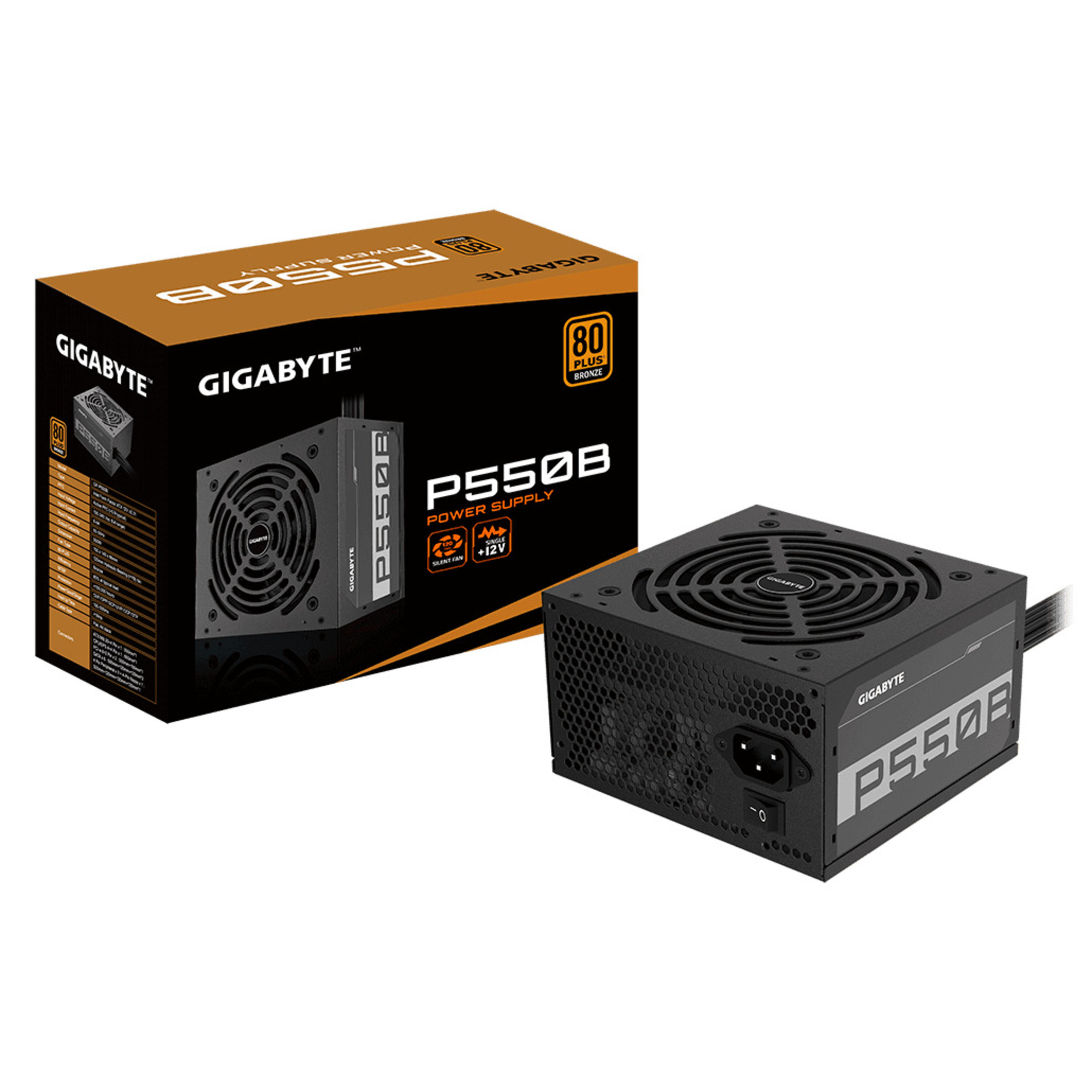 Gigabyte P550B - 550 W - 80 Plus Bronze - nuovo