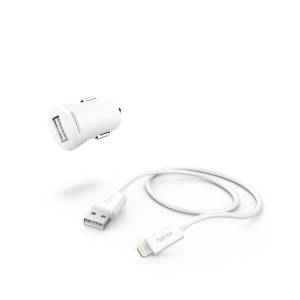 Kit di ricarica per accendisigari, Lightning, 12 W, bianco – nuovo
