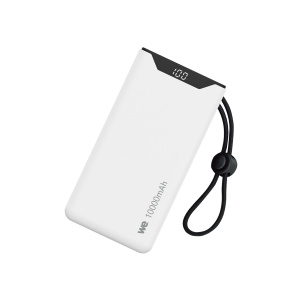 WE Batteria di emergenza, Power Bank, 10.000 mAh, PD 18W 1 porta USB-A, 1 porta USB-C per la ricarica simultanea – Bianco – nuovo