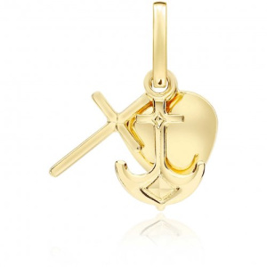 Ciondolo fede speranza carita’ oro giallo 803321700427