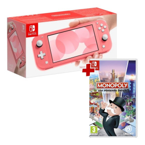 Switch Lite 32 GB + Monopoly, Corallo – Ricondizionato – Buono stato