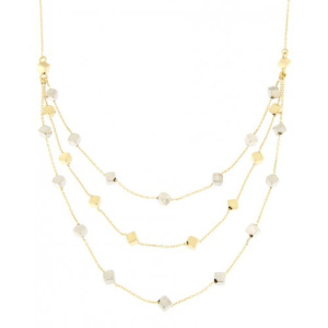 Collana Donna Oro Giallo Bianco GL100166