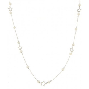 Collana Donna Oro Bianco Stelle GL100173