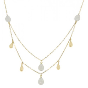 Collana Donna Oro Giallo Bianco GL100303