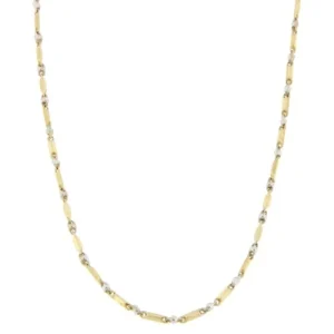 Collana Uomo Oro Giallo Bianco GL100324