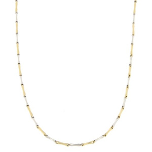 Collana Uomo Oro Giallo Bianco GL100335