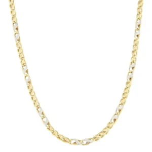 Collana Uomo Oro Giallo Bianco GL100363
