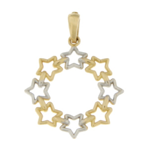 Ciondolo Donna Oro Giallo Bianco GL100682